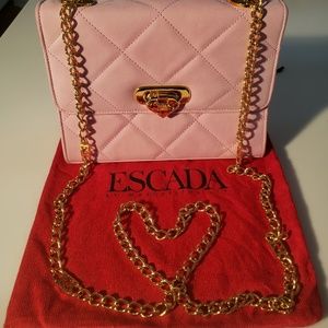 Escada Leather Purse - Pink Leather - Near Mint!